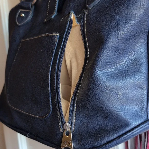 Montana West Studded Handbag with Fringe Accents - Picture 8 of 15